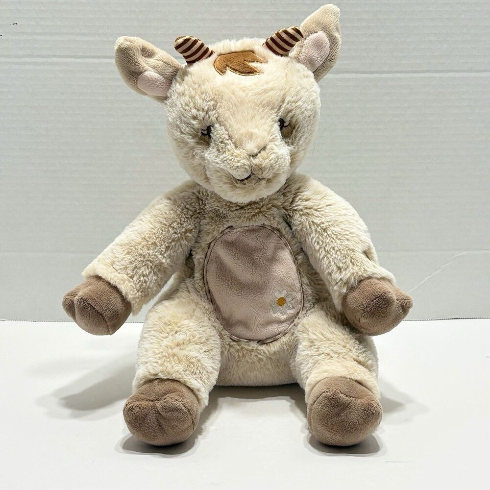 Douglas Baby Lil Daisy Goat Plumpies 12" Plush Stuffed Animal Embroidered